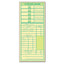 Time Clock Cards, Replacement For Ch-107-2, Two Sides, 3.5 X 9, 500/box