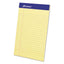 Perforated Writing Pads, Wide/legal Rule, 50 Canary-yellow 8.5 X 14 Sheets, Dozen