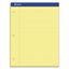 Double Sheet Pads, Wide/legal Rule, 100 Canary-yellow 8.5 X 11.75 Sheets