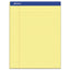 Recycled Writing Pads, Wide/legal Rule, Politex Green Kelsu Headband, 50 Canary-yellow 8.5 X 11.75 Sheets, Dozen