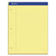 Recycled Writing Pads, Wide/legal Rule, Politex Green Kelsu Headband, 50 Canary-yellow 8.5 X 11.75 Sheets, Dozen