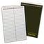 Gold Fibre Steno Pads, Gregg Rule, Designer Green/gold Cover, 100 White 6 X 9 Sheets