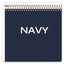 Gold Fibre Wirebound Project Notes Pad, Project-management Format, Navy Cover, 70 White 8.5 X 11.75 Sheets