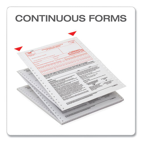 1096 Tax Form For Dot Matrix Printers, Fiscal Year: 2022, Two-part Carbonless, 8 X 11, 10 Forms Total