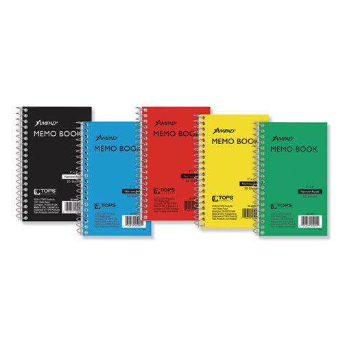 Memo Books, Narrow Rule, Randomly Assorted Covers, 5 X 3, 50 Sheets