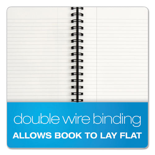 Royale Wirebound Business Notebooks, 1 Subject, Medium/college Rule, Black/gray Cover, 8.25 X 5.88, 96 Sheets