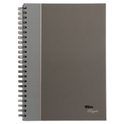 Royale Wirebound Business Notebooks, 1 Subject, Medium/college Rule, Black/gray Cover, 11.75 X 8.25, 96 Sheets