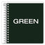 Earthwise By Oxford Recycled One-subject Notebook, Narrow Rule, Green Cover, 8 X 5, 80 Sheets