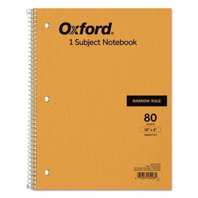 Earthwise By Oxford Recycled One-subject Notebook, Narrow Rule, Green Cover, 8 X 5, 80 Sheets