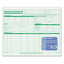 Employee's Record File Folder, Straight Tabs, Letter Size, Index Stock, Green, 20/pack