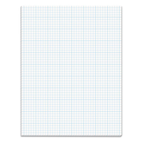 Cross Section Pads, Cross-section Quadrille Rule (8 Sq/in, 1 Sq/in), 50 White 8.5 X 11 Sheets