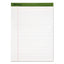 Earthwise By Ampad Recycled Writing Pad, Wide/legal Rule, Politex Sand Headband, 40 White 8.5 X 11.75 Sheets, 4/pack