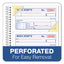 Spiralbound Money And Rent Receipt Book, Two-part Carbonless, 4.75 X 2.75, 4 Forms/sheet, 200 Forms Total