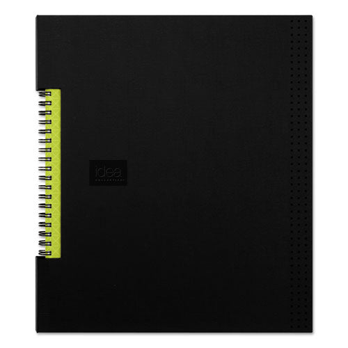 Idea Collective Professional Wirebound Hardcover Notebook, 1 Subject, Medium/college Rule, Black Cover, 11 X 8.5, 80 Sheets