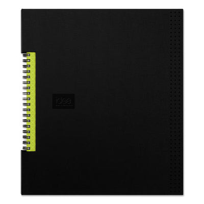 Idea Collective Professional Wirebound Hardcover Notebook, 1 Subject, Medium/college Rule, Black Cover, 11 X 8.5, 80 Sheets