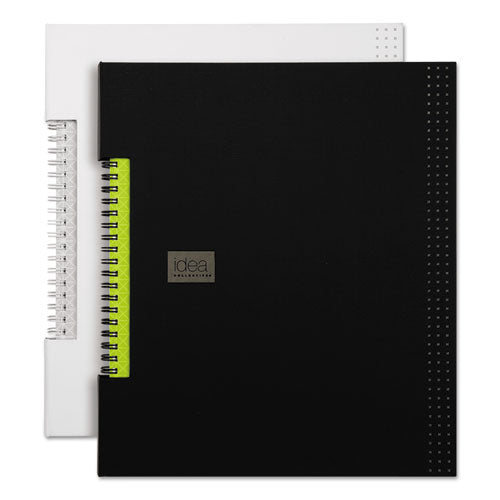 Idea Collective Professional Wirebound Hardcover Notebook, 1 Subject, Medium/college Rule, Black Cover, 8 X 5.5, 80 Sheets