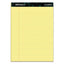 Docket Ruled Perforated Pads, Wide/legal Rule, 50 Canary-yellow 8.5 X 11.75 Sheets, 12/pack