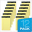 Docket Ruled Perforated Pads, Wide/legal Rule, 50 Canary-yellow 8.5 X 11.75 Sheets, 12/pack
