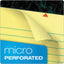 Docket Ruled Perforated Pads, Wide/legal Rule, 50 Canary-yellow 8.5 X 11.75 Sheets, 12/pack