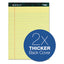 Docket Ruled Perforated Pads, Wide/legal Rule, 50 Canary-yellow 8.5 X 11.75 Sheets, 6/pack