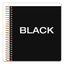 Jen Action Planner, 1 Subject, Narrow Rule, Black Cover, 8.5 X 6.75, 84 Sheets