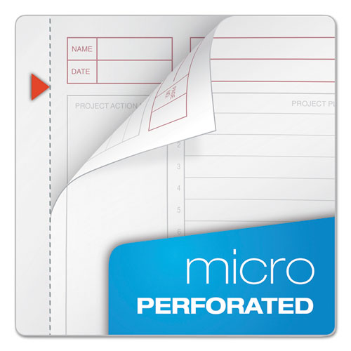 Jen Action Planner, 1 Subject, Narrow Rule, Black Cover, 8.5 X 6.75, 100 Sheets