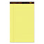 Docket Gold Ruled Perforated Pads, Wide/legal Rule, 50 Canary-yellow 8.5 X 14 Sheets, 12/pack