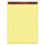 "the Legal Pad" Ruled Perforated Pads, Wide/legal Rule, 50 Canary-yellow 8.5 X 11.75 Sheets, Dozen