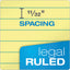 "the Legal Pad" Ruled Perforated Pads, Wide/legal Rule, 50 Canary-yellow 8.5 X 11 Sheets, 3/pack
