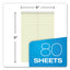 Steno Pad, Gregg Rule, Assorted Cover Colors, 80 Green-tint 6 X 9 Sheets, 4/pack