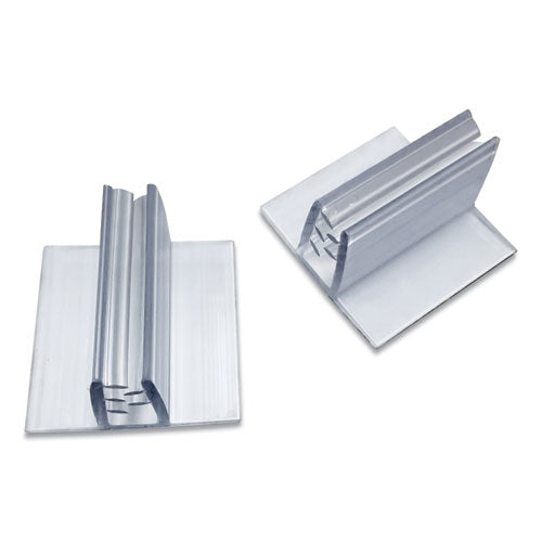 Personal Space Desk Divider Feet, For The Pencil Grip Personal Space Desk Dividers, Clear, 48/pack