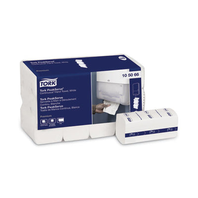Peakserve Continuous Hand Towel, 7.91 X 8.85, White, 270 Wipes/pack, 12 Packs/carton