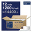 Jumbo Tissue, 1-Ply, 3.48 X 1200ft, 12ct