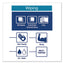 Industrial Paper Wiper, 4-ply, 12.8 X 16.5, Blue, 180/carton