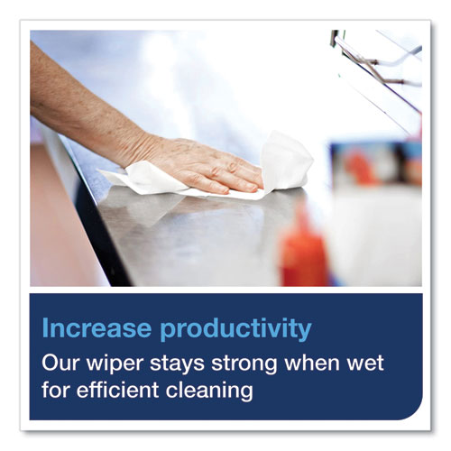 Heavy-duty Paper Wiper 1/4 Fold, 12.5 X 13, White, 56/pack, 16 Packs/carton