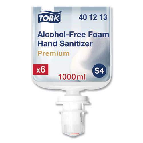 Premium Alcohol-free Foam Sanitizer, 1 L Bottle, Unscented, 6/carton
