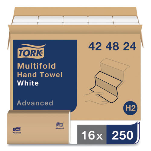 Advanced Multifold Hand Towel, 9 X 9.5, White, 250/pack, 16 Packs/carton