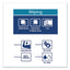 Industrial Paper Wiper, 4-ply, 8.54 X 16.5, Blue, 90 Towels/box, 10 Boxes/carton