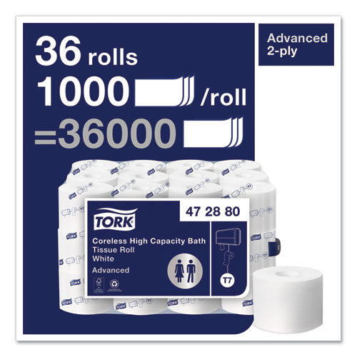 High-Capacity Tissue, 2-Ply, 36 Rolls