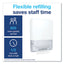 Peakserve Continuous Hand Towel Dispenser, 14.44 X 3.97 X 19.3, White