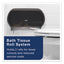 Twin Standard Roll Bath Tissue Dispenser, 12.75 X 5.57 X 8.25, Smoke