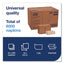 Xpressnap Interfold Dispenser Napkins, 1-ply, Bag-pack, 13 X 8.5", White, 6000/carton