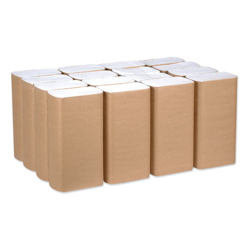 Universal Multifold Hand Towel, 9.13 X 9.5, White, 250/pack,16 Packs/carton