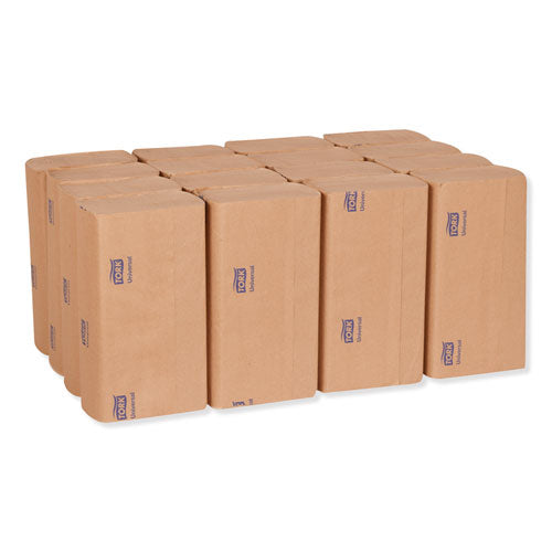 Universal Multifold Hand Towel, 9.13 X 9.5, Natural, 250/pack, 16 Packs/carton