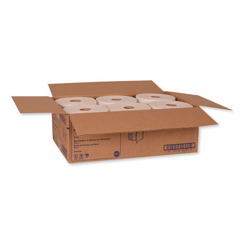 Hardwound Roll Towel, 7.88" X 1,000 Ft, White, 6 Rolls/carton