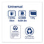 Hardwound Roll Towel, 7.88" X 1,000 Ft, White, 6 Rolls/carton