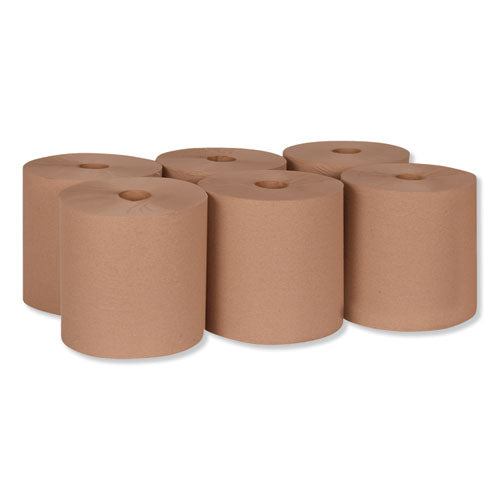 Hardwound Roll Towel, 7.88" X 1,000 Ft, Natural, 6 Rolls/carton