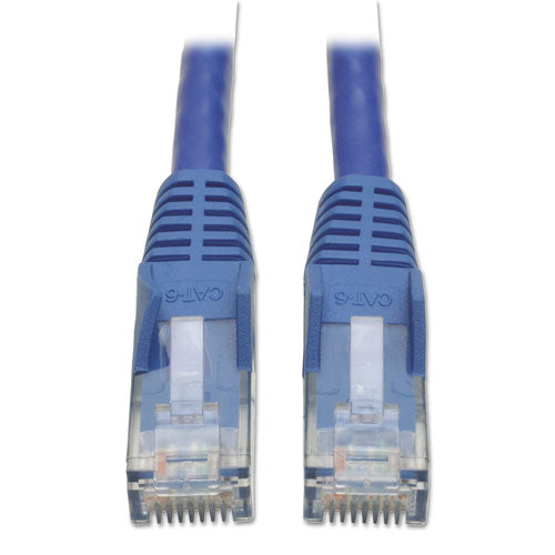 Cat6 Gigabit Snagless Molded Patch Cable, 10 Ft, Blue