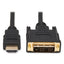 Hdmi To Dvi-d Cable, Digital Monitor Adapter Cable (m/m), 6 Ft, Black