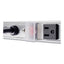 Vertical Power Strip, 8 Outlets, 15 Ft Cord, Silver